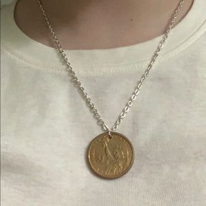 Dollar coin necklace